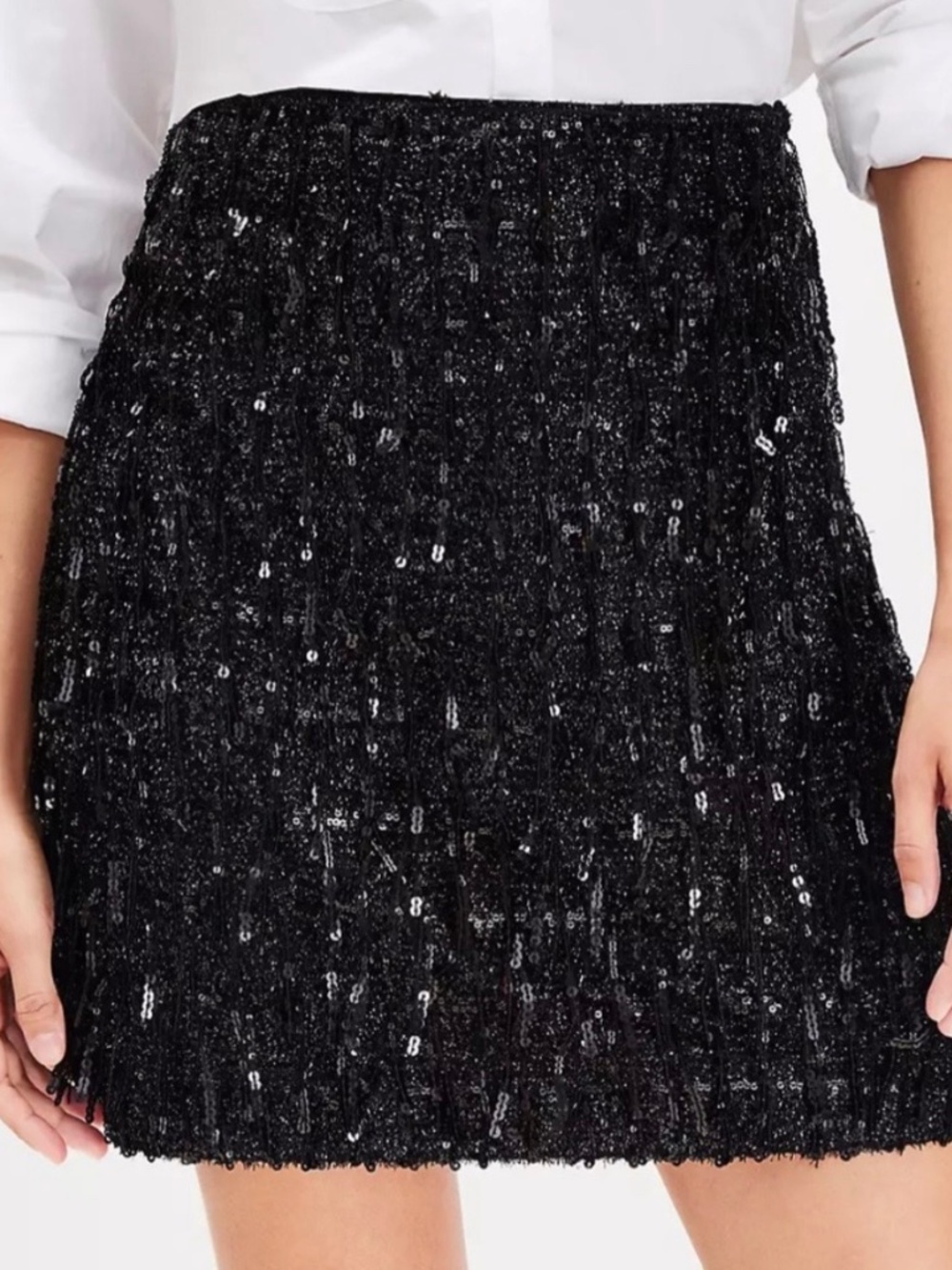 Loft beaded sequin Mini Skirt